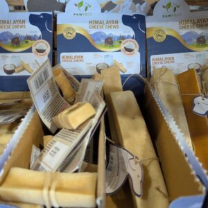 Cheese Dog Chew Bars in boxes