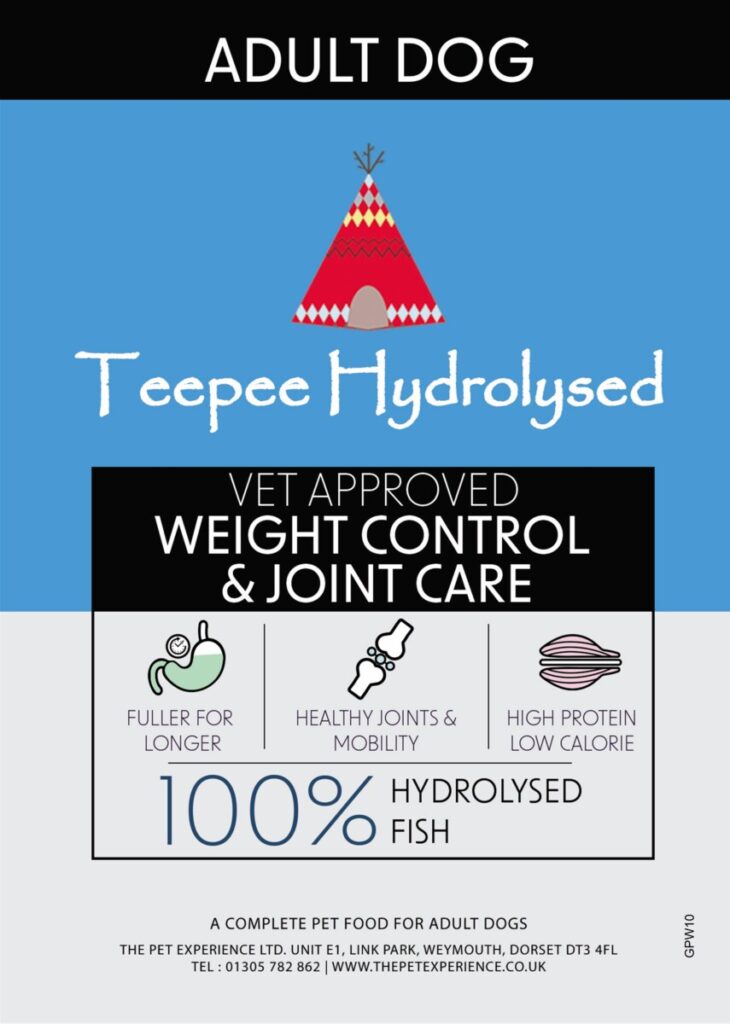 Weight Control & Joint Care dog food Label